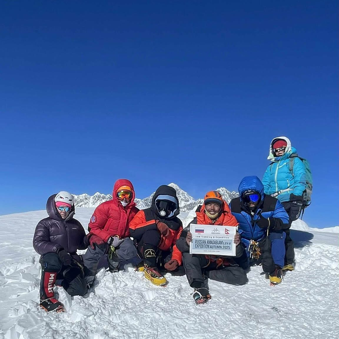 Six climbers from four countries summit Ama Dablam